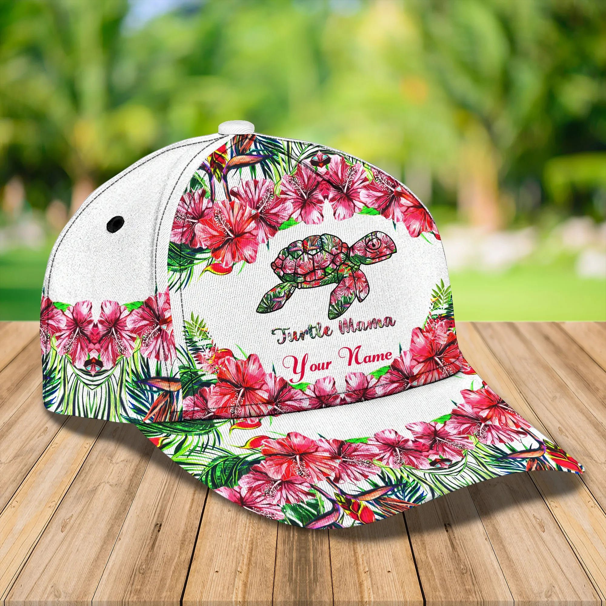 Turtle Mom - Personalized Name Cap -Loop - H9h3-413
