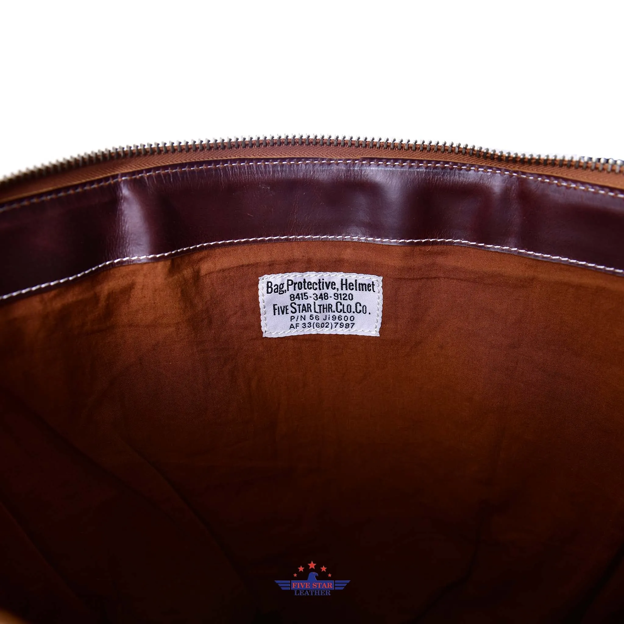 USAAF Vintage Military Real Leather with 2mm Aviation Flying Helmet Bag