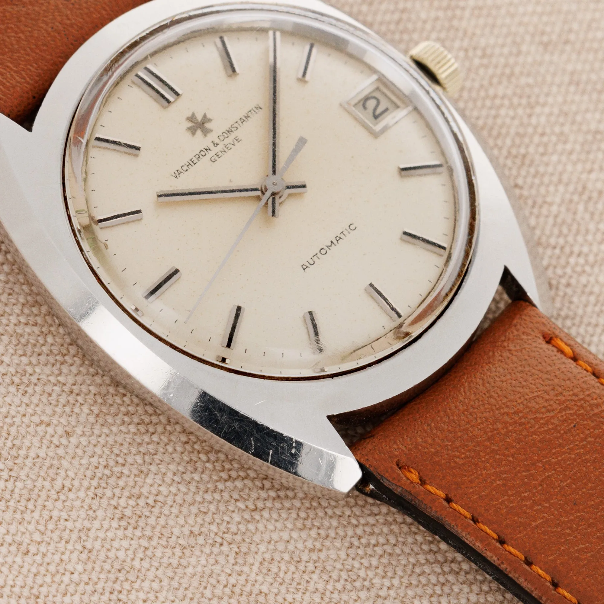 Vacheron Constantin Steel Watch Ref. 7397 with Original Paper
