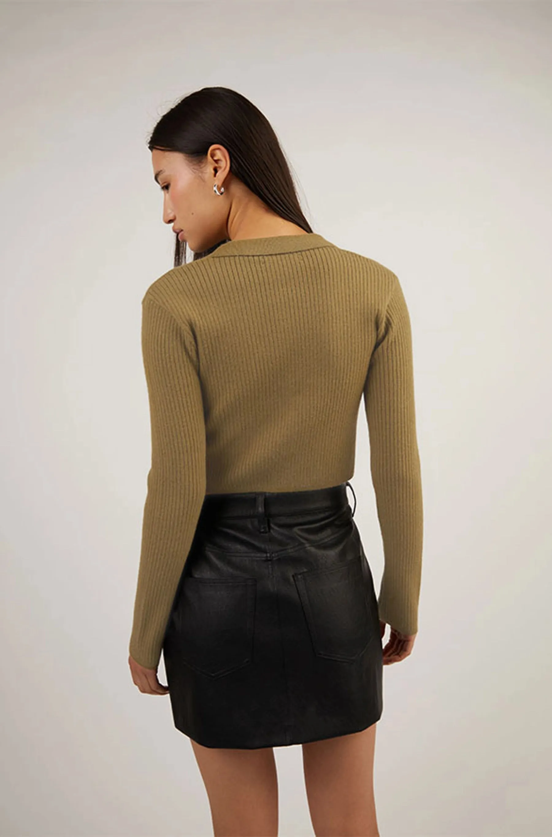 Vegan Leather Mini Skirt
