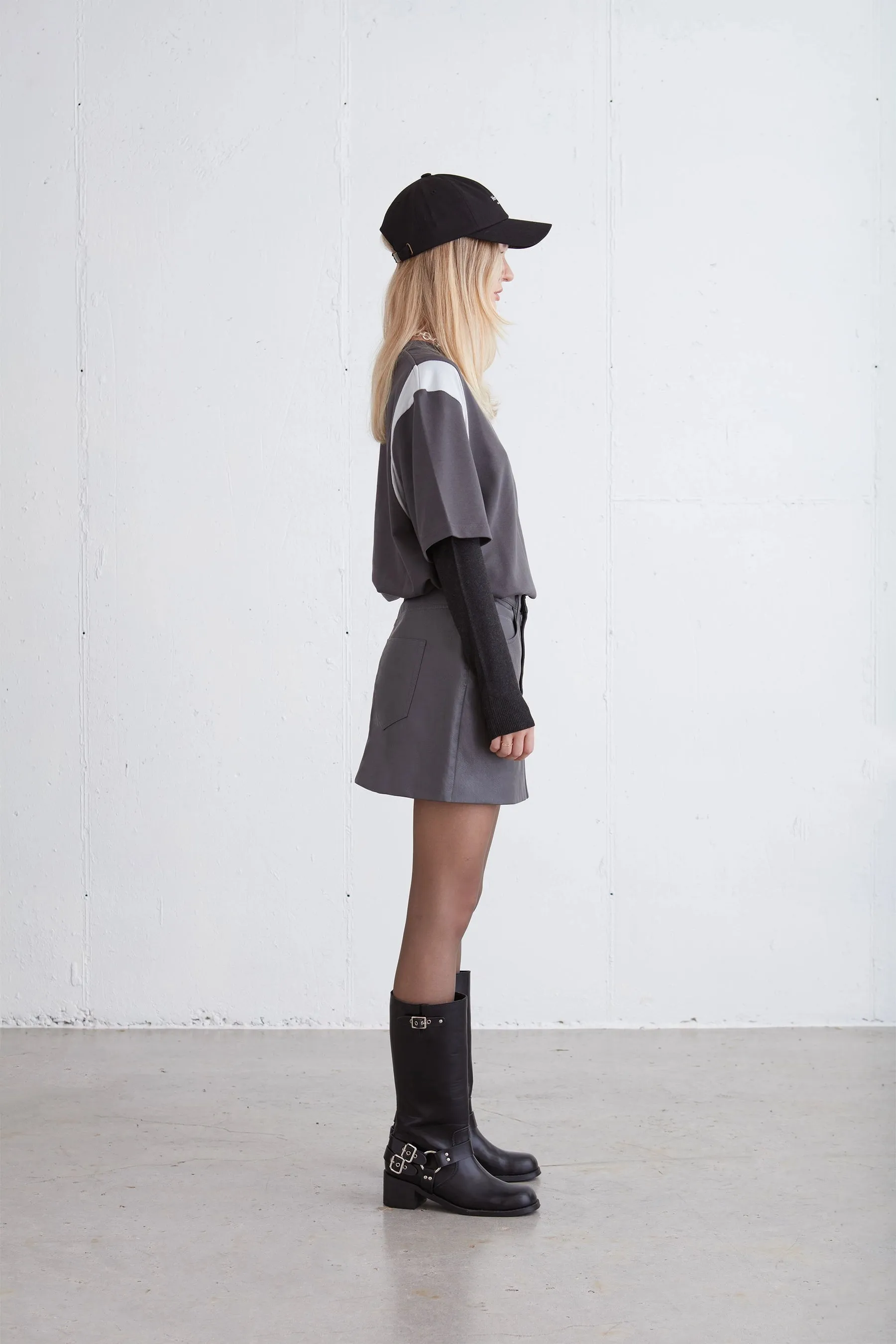 Vegan Leather Mini Skirt