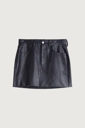 Vegan Leather Mini Skirt
