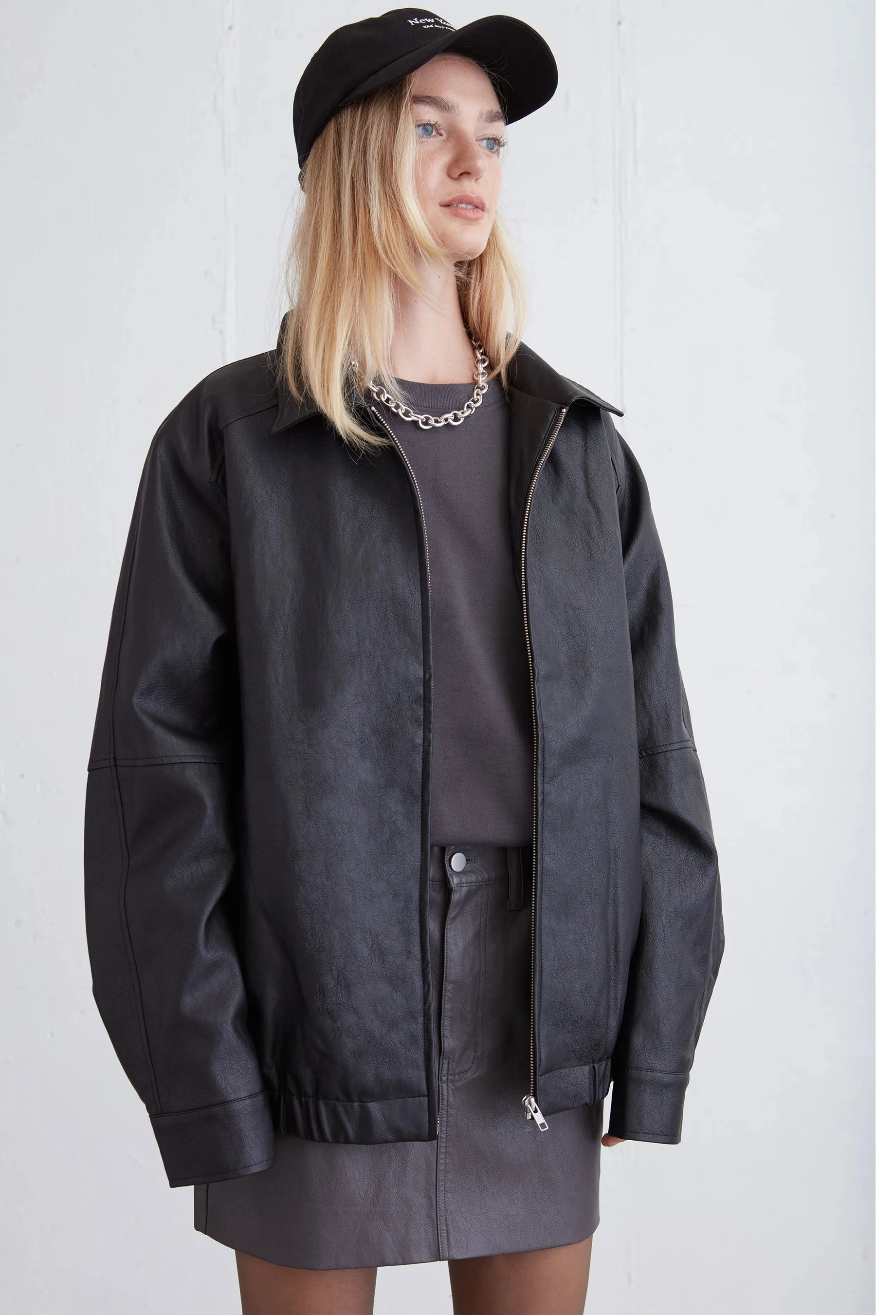 Vegan Leather Mini Skirt