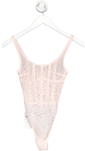 Victoria's Secret Pink Embellished Mesh Bodysuit  UK XS