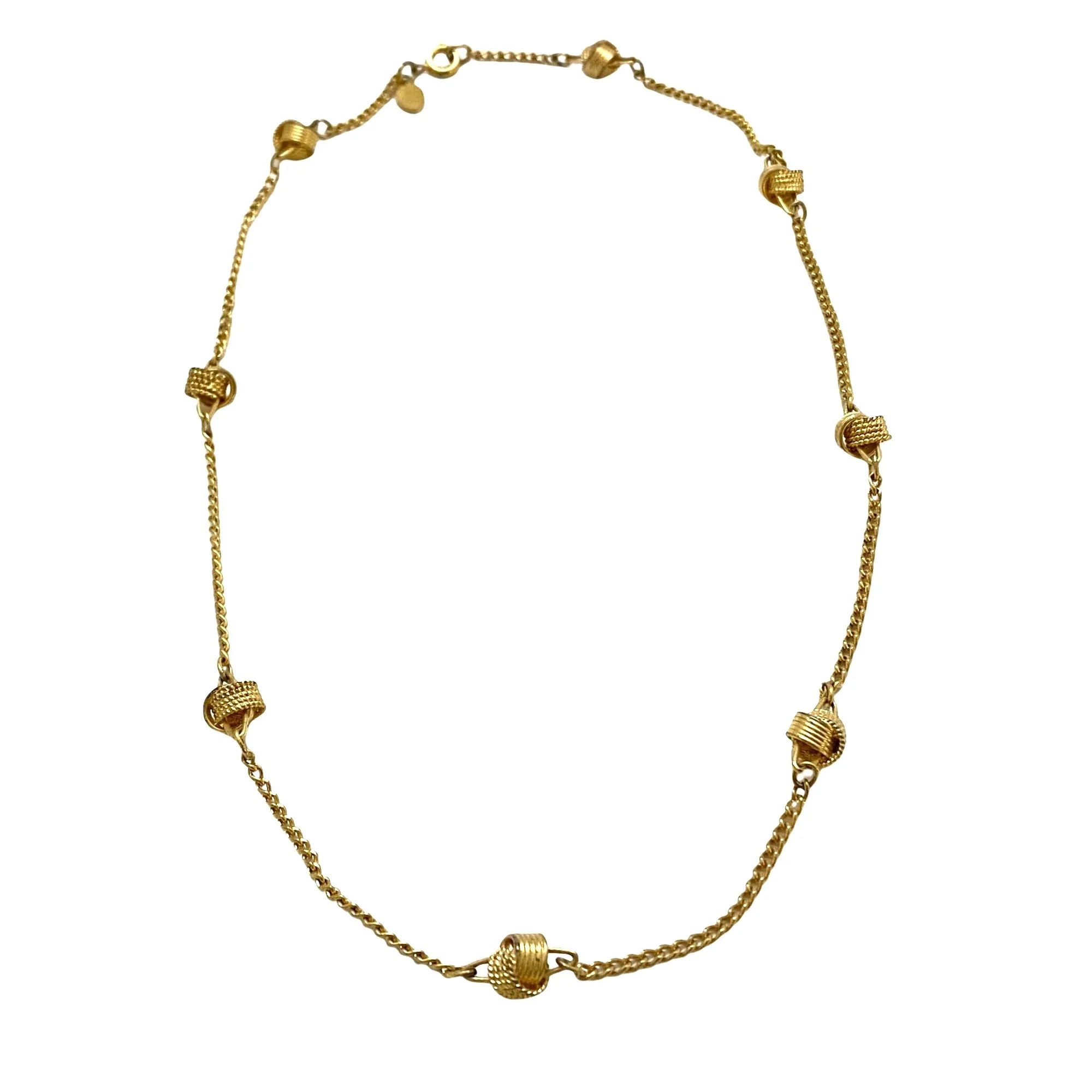 Vintage Avon Gold Knot Necklace