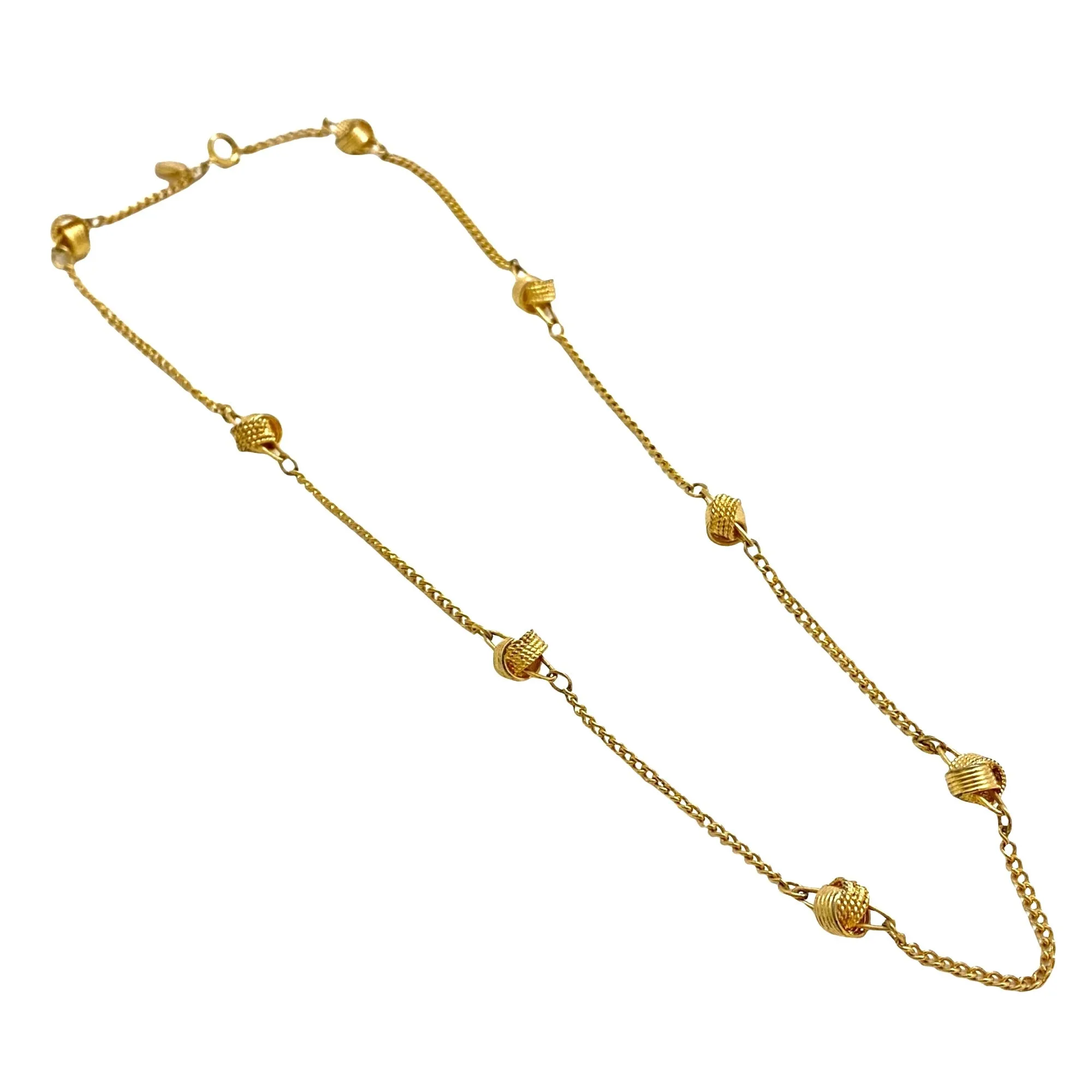 Vintage Avon Gold Knot Necklace