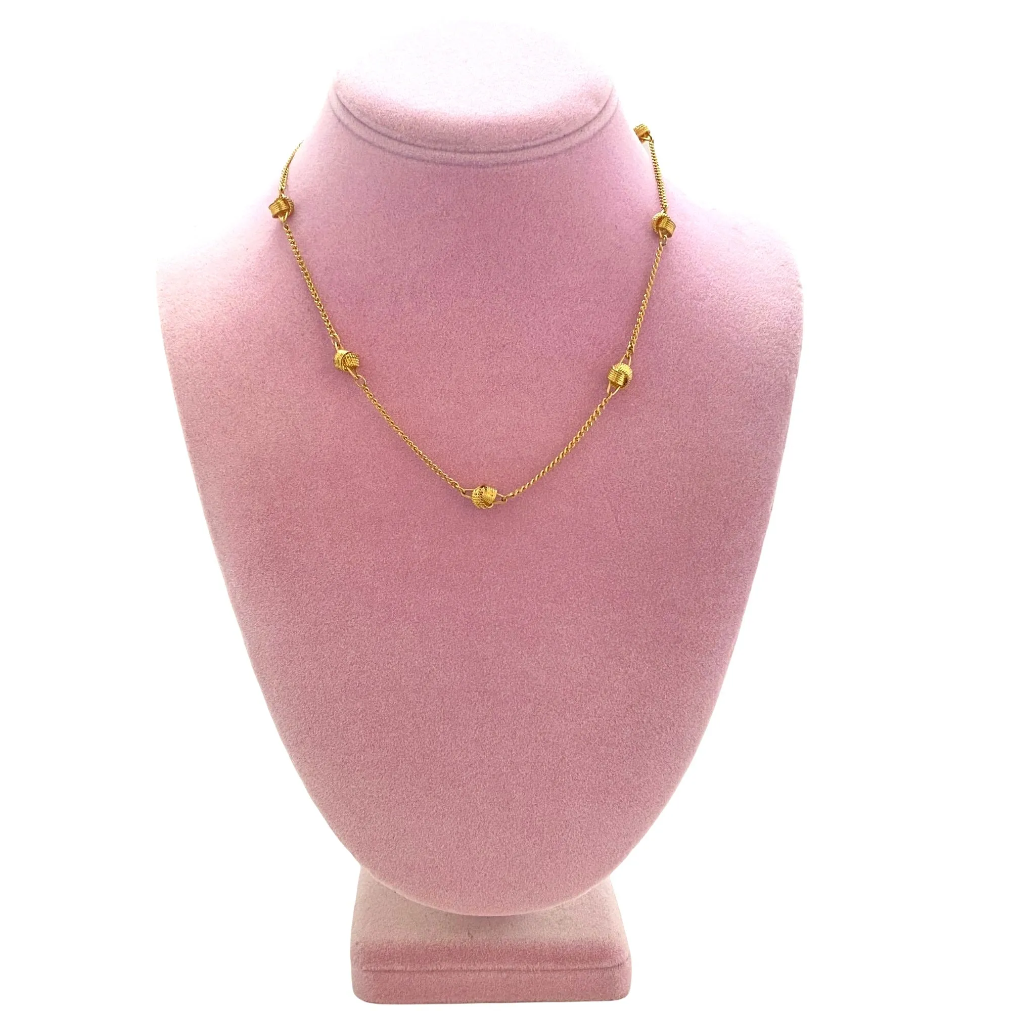 Vintage Avon Gold Knot Necklace
