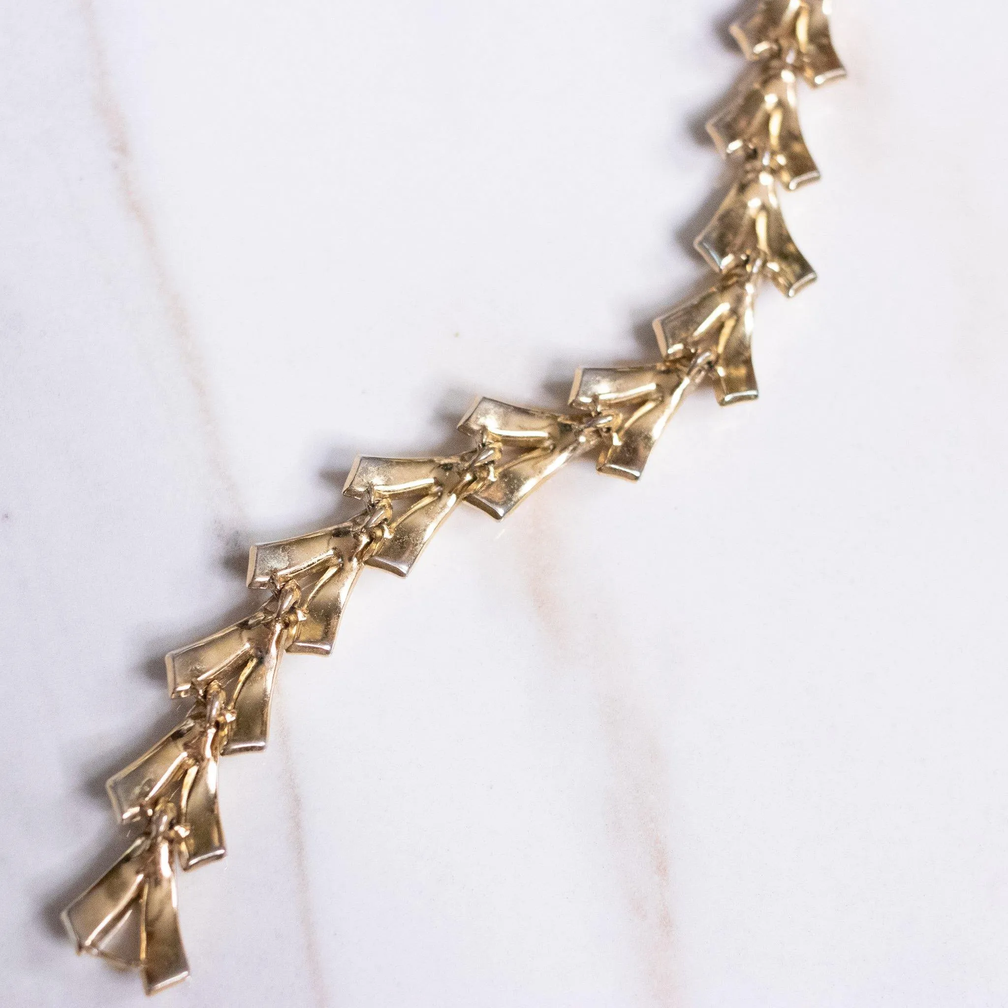 Vintage Classic Crown Trifari V Link Bracelet