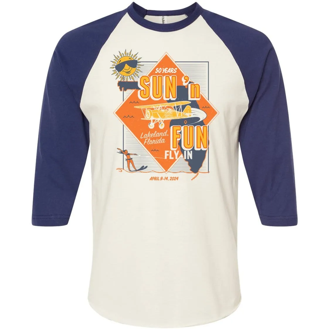 Vintage Logo SUN 'n FUN 2024 Raglan T-Shirt
