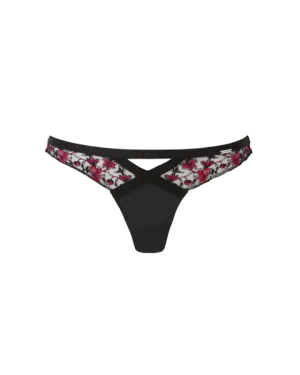VIP Satine Thong - Black/Red -