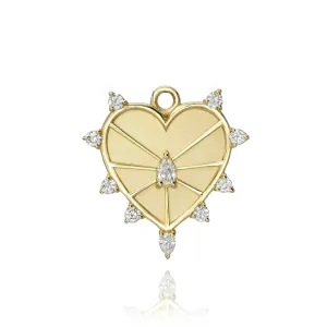 Warrior Goddess Heart Charm