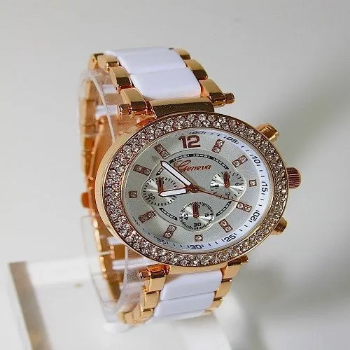White Rose Gold Watch