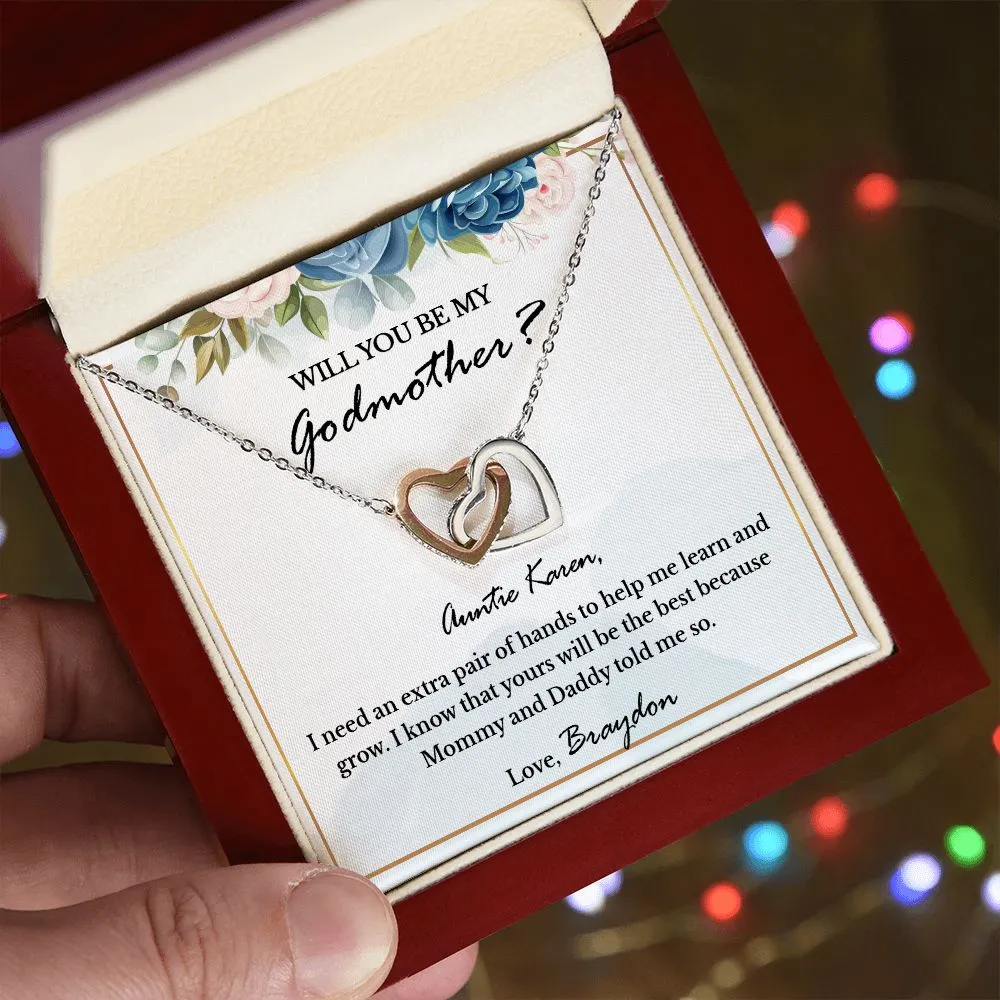Will You Be My Godmother? Godmother Proposal Necklace Gift, Personalized Godmother Gift, Godmother Proposal Gift, Godmother Proposal Jewelry