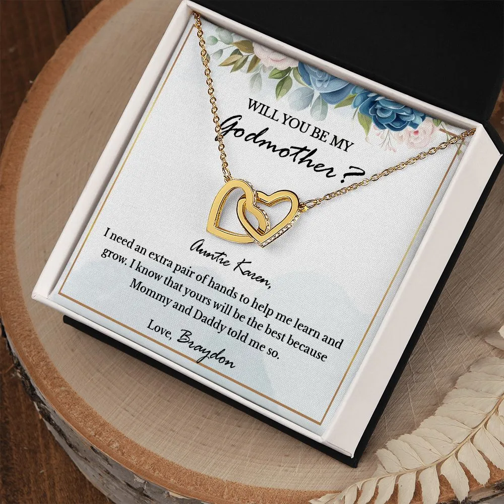 Will You Be My Godmother? Godmother Proposal Necklace Gift, Personalized Godmother Gift, Godmother Proposal Gift, Godmother Proposal Jewelry