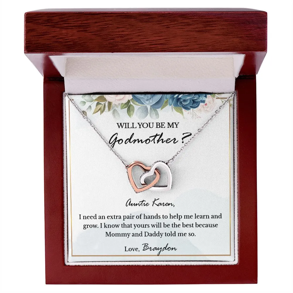 Will You Be My Godmother? Godmother Proposal Necklace Gift, Personalized Godmother Gift, Godmother Proposal Gift, Godmother Proposal Jewelry