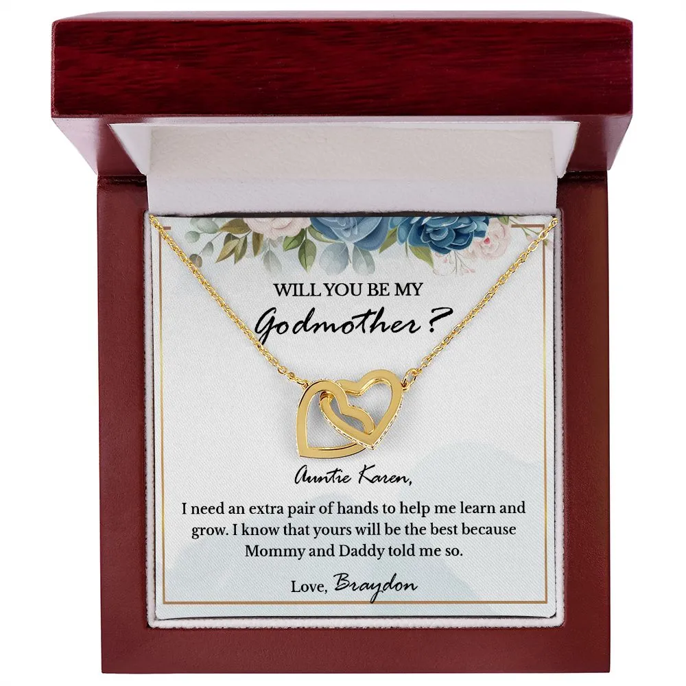 Will You Be My Godmother? Godmother Proposal Necklace Gift, Personalized Godmother Gift, Godmother Proposal Gift, Godmother Proposal Jewelry