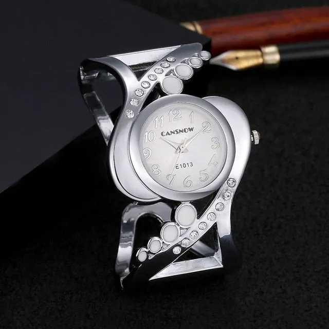 women bangle  quartz crystal  rhinestone fashion female wrist watch