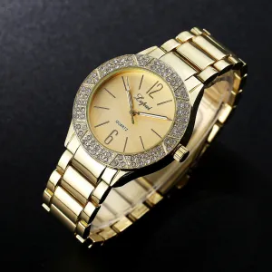 Womens Rhinestone Crystal Evening Watch