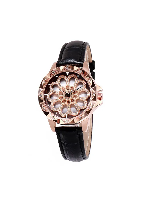 Women's Watch Diamond flower pattern watch dial Women's clothing watch