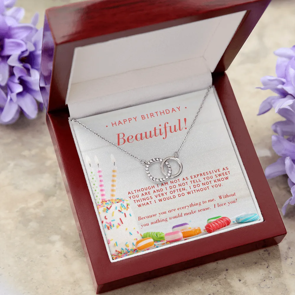 You are everything to me-Perfect Pair Circle Birthday Necklace for Women