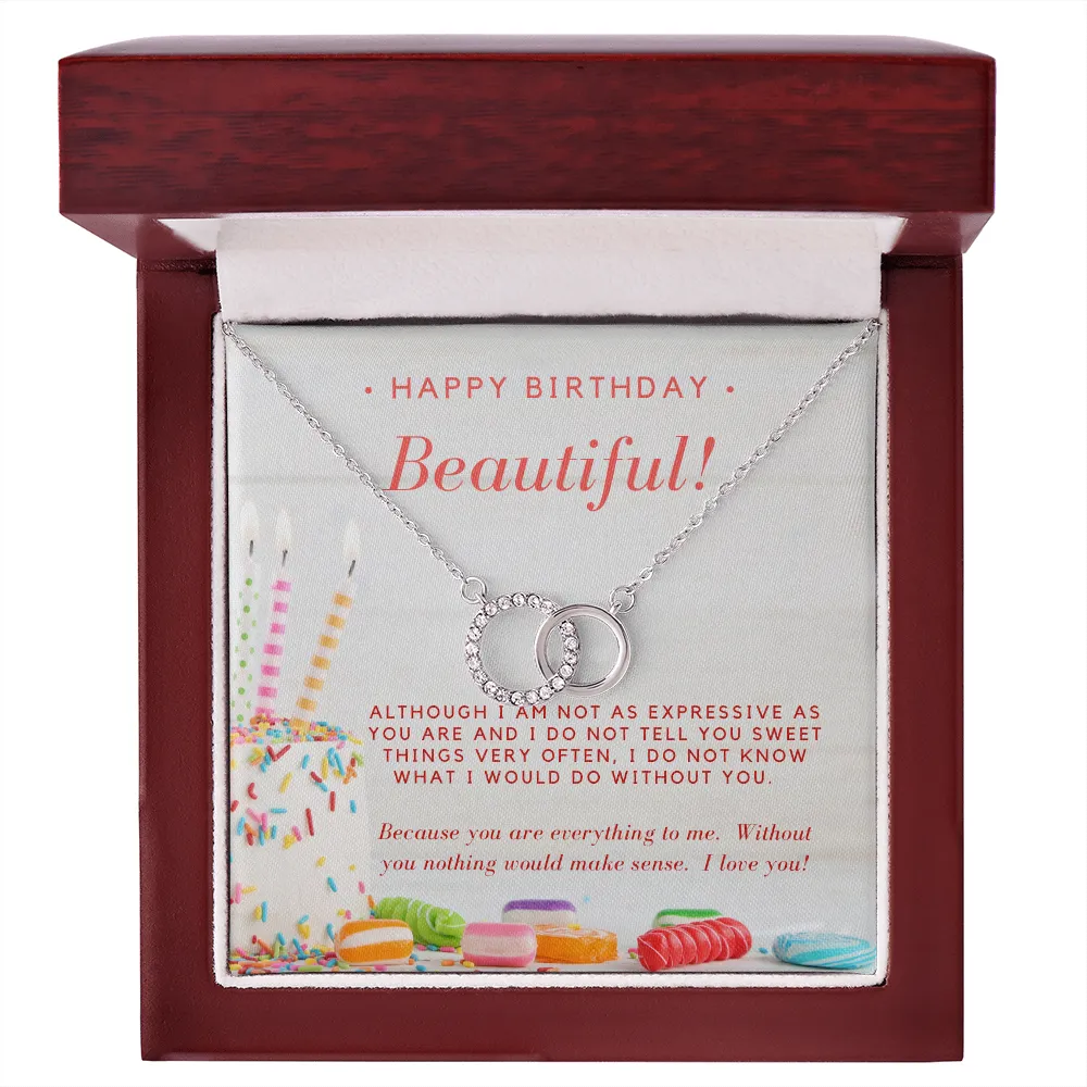 You are everything to me-Perfect Pair Circle Birthday Necklace for Women