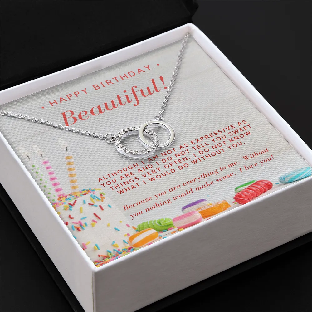 You are everything to me-Perfect Pair Circle Birthday Necklace for Women