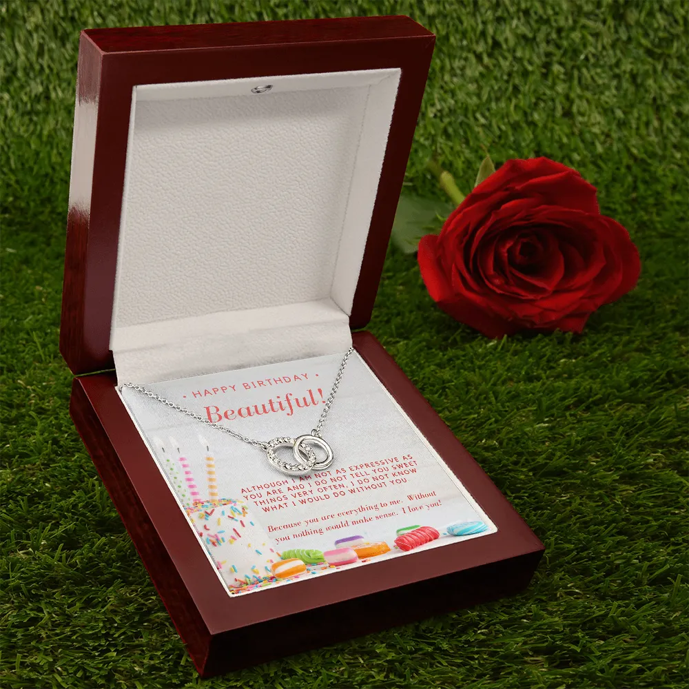 You are everything to me-Perfect Pair Circle Birthday Necklace for Women