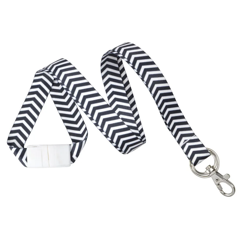 ZigZag Pattern Fashion Lanyard 5/8" (10/Pack)